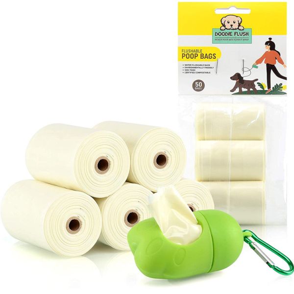 Oem White PVA Biodegradable Water Soluble Bag For Dog Waste