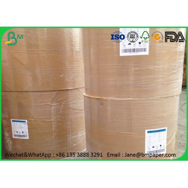 100% Wood Pulp Brown Kraft Liner Paper 35 Gsm - 100gsm For Paper Bag Free Samples