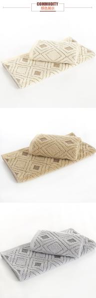 Home Spa 35*75 Size Luxury Embroidered Striped Pattern Bath Towel Set for Hotel Towels