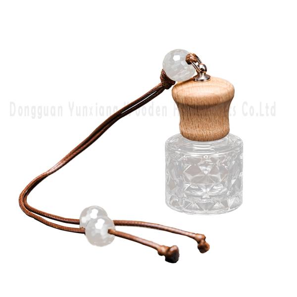UV Printing Handling Wooden Car Fragrance Bottle Lid for Elegant and Stylish Car Air Freshener