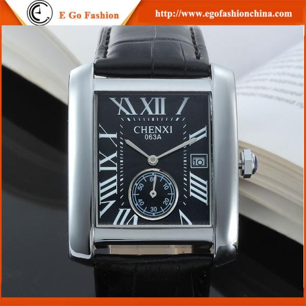 063A Square Dial Rose Gold Case Women Watch Luxury Branding Watches Lady Tank Quartz Watch
