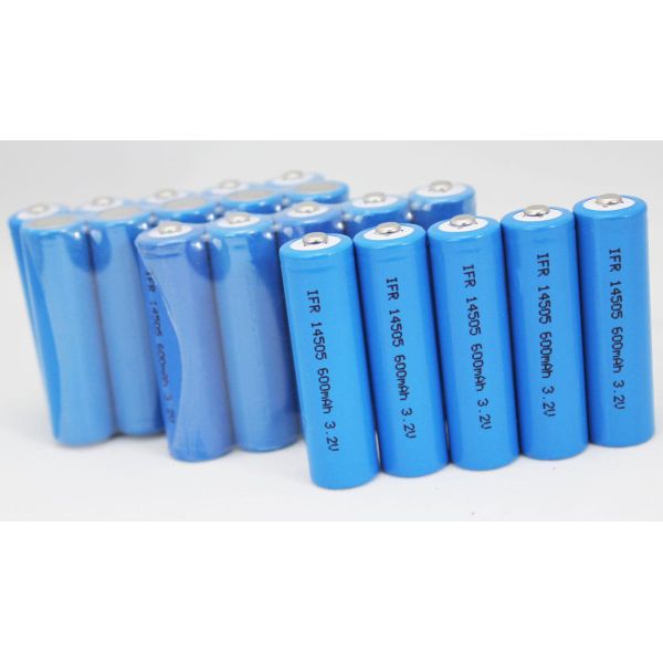 14500 3.2V600mah Lithium LiFePO4 Battery