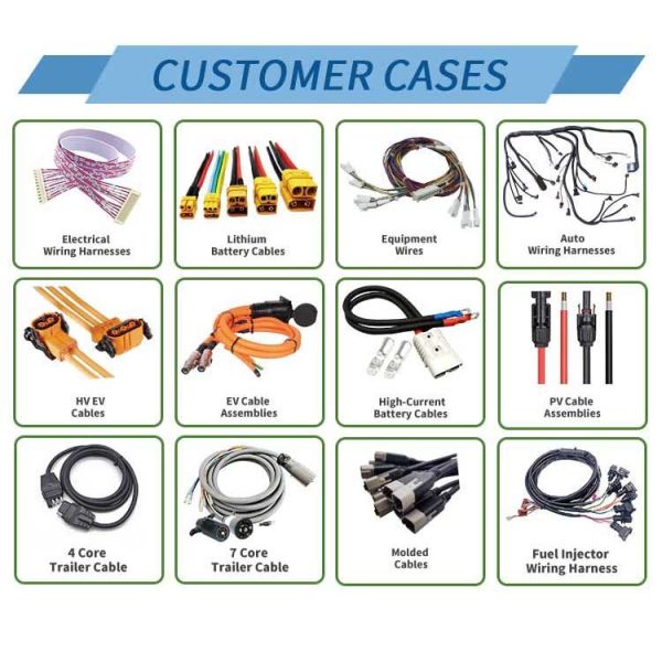 32AWG Auto Electrical Wiring Harness Customized Loom Cable Assembly 50mm2