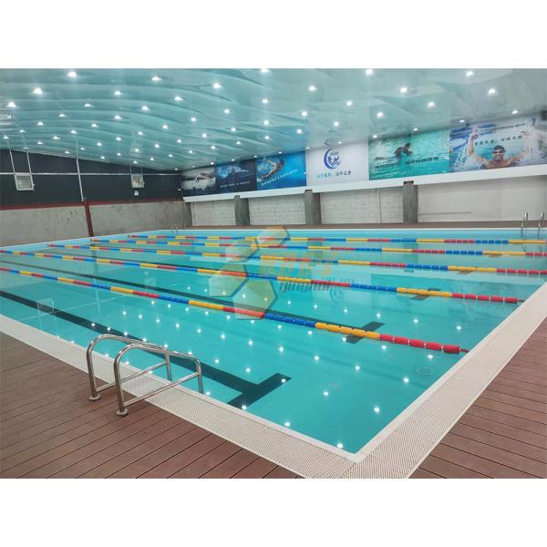 Customized Outdoor Large Temporary Swimming Pools Zn-Al-Mg Steel Structural Swimming Pool