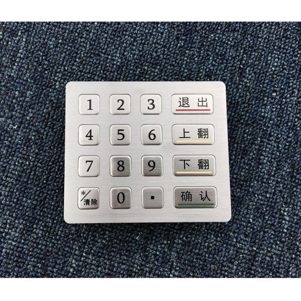 vandal resistance keypad numerical keypad 4x4 digit keypad