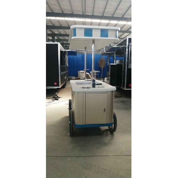 Low Price Tricycle Fried Ice Cream Vending Cart For Sale