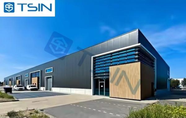 Taller de estructura de acero Q235B Q355B ASTM A36 prefabricado para uso industrial