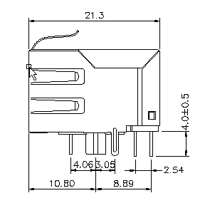 RDA-215BAM1A женщина Pinout порта сети стандарта Ethernet Rj45 10/100/1000 гигабит