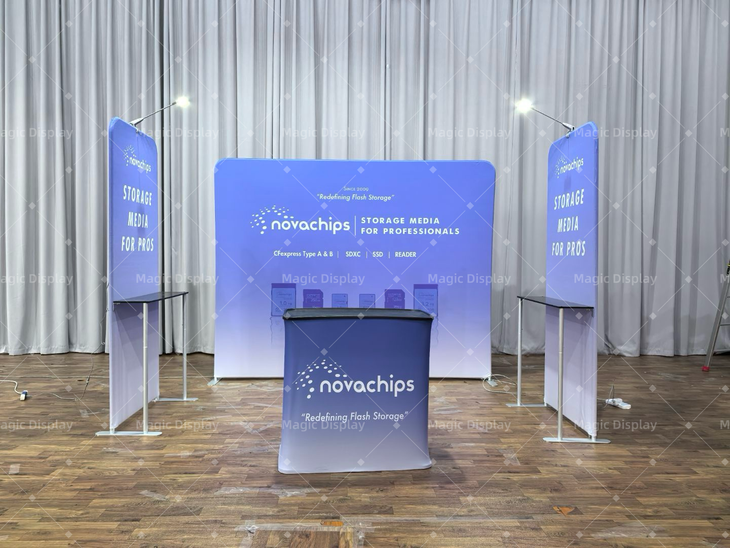 3x3m Trade Show Booth Portable Fabric Display Set For Events