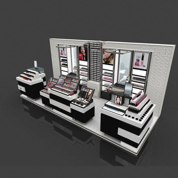 Double-sided Light Duty Cosmetic Store Display Shelves for Shop Counter Design