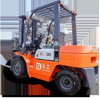 Four Wheels Heavy Lift Forklift 3T Diesel Forklift Truck 2000 - 6000mm