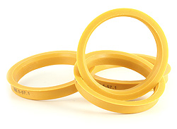 Black Wheel Spigot Plastic Hub Rings 10 Mm Thick For BMW / AUDI / BENZ
