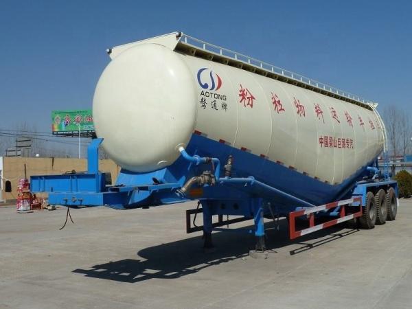 30-60CBM Semi-remolque de cimento a granel com 28 toneladas de engrenagem de pouso e carga útil máxima de 28000 kg