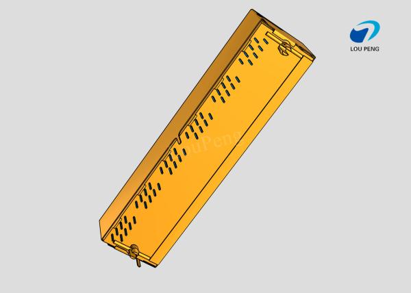 RJ45 6-port jack Cat.5 THT angled