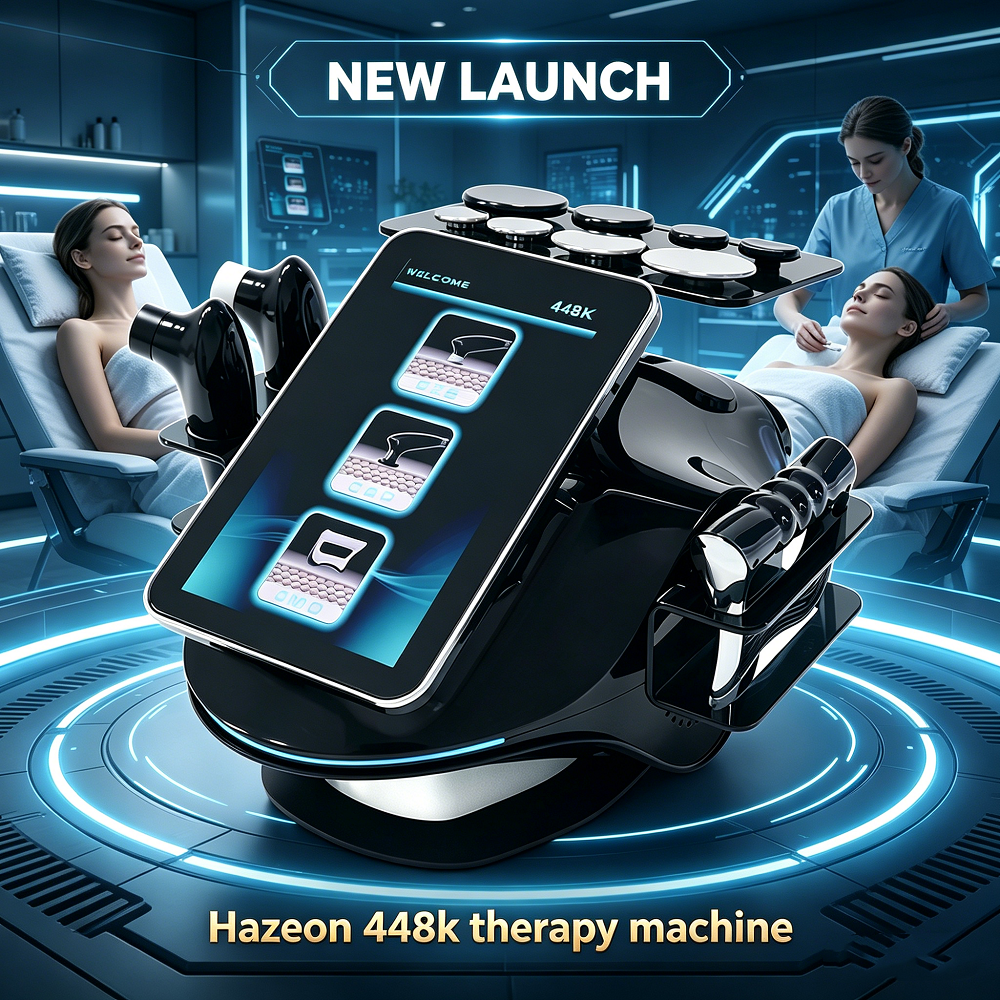 Tensamax RF Tecar Therapy Device with 448KHz Frequency and CET+RET Technology for Skin Firming & Body Slimming