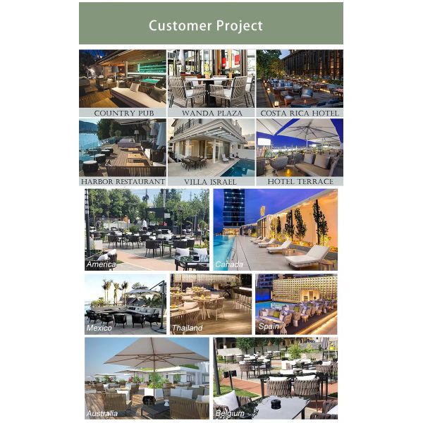 Outdoor Rope Woven Sectional Patio Furniture L-Shaped Conversation Sofa Set Chaise Lounge Right