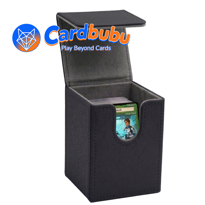 4.13in leather deck holder YuGiOh 100 Toploding pokemon tcg deck box