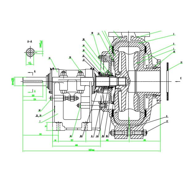 Heavy Duty Slurry Pump 8 / 6 E Designed for Coal Mining Abrasive Tailings