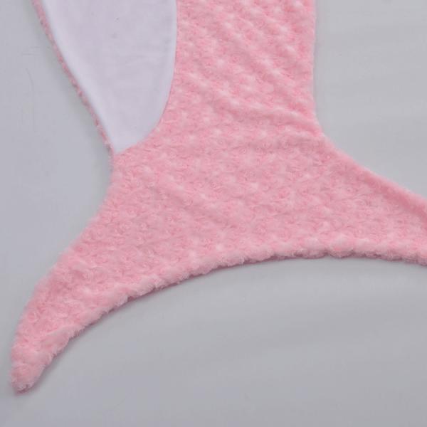 Kids Cozy Mermaid Tail Blanket PV Teens Super Soft Fleece Blanket