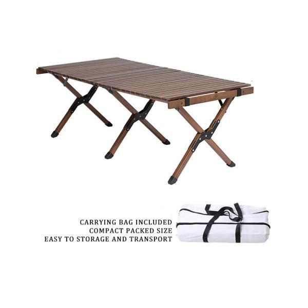 Beechwood Foldable Camping Table 60x45x35cm 4.7kg