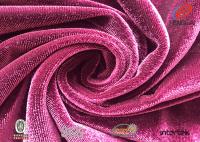 Tela escovada tela da veludinha de veludo do Spandex do poliéster de Microfiber anti-plling para o vestido