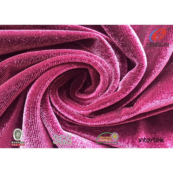 Ткань велюра бархата лайкра полиэстера Микрофибер почищенная щеткой тканью анти--пллинг для платья