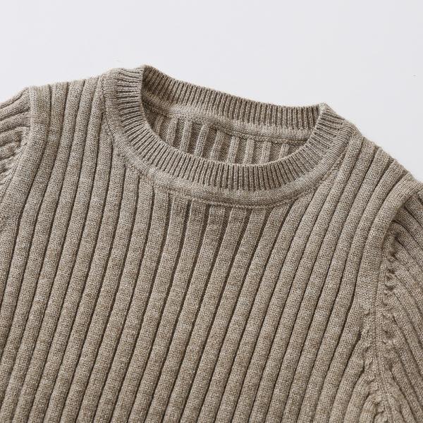 2023 Autumn Winter Knitted Sweater Baby Girls Boys Clothes rib knit boys clothing sets