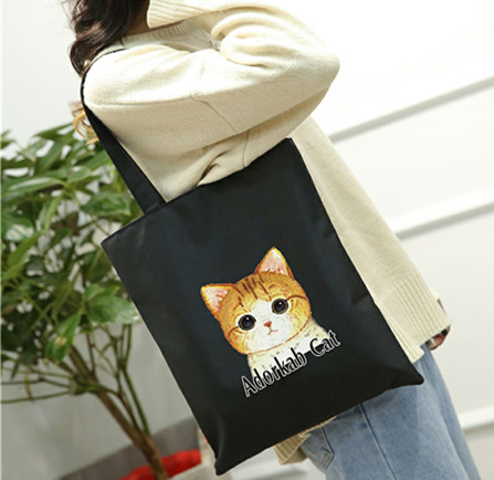 2023 Custom Logo and size canvas Printed Organic Calico Shopping bag Canvas Tote lady shopping bag school bag for kids