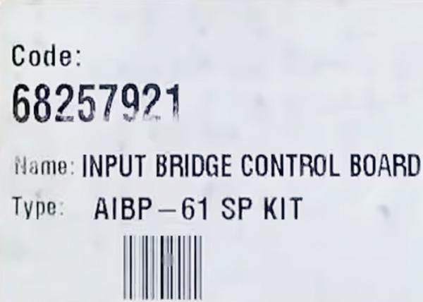 AIBP-61 SP KIT ADAPTER BOARD 68257921 INPUT BRIDGE PROTECTION BOARD
