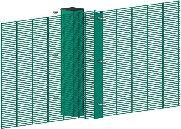 358 Anti Climb Wire Mesh Fence Panels Powder Coated 3-8mm Wire Dia
