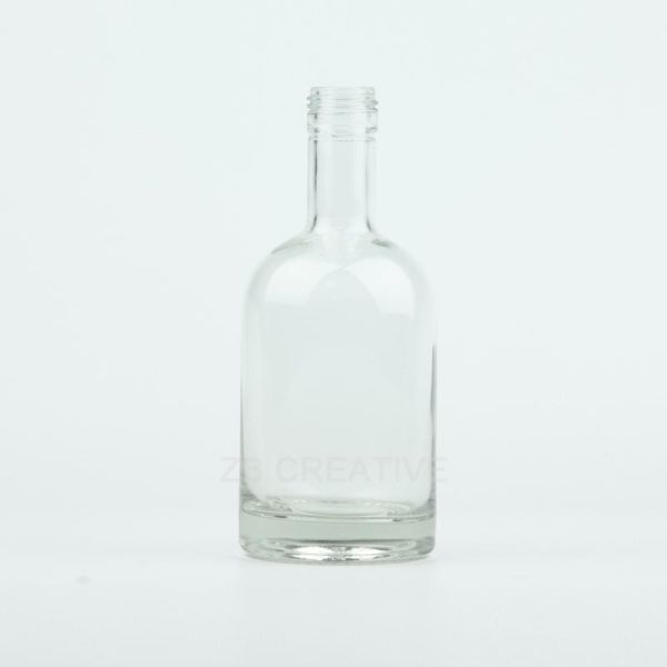 Screw Cap 375ml Liquor Bottle 420g Gin Glass Alcohol Container Spirits CY-758
