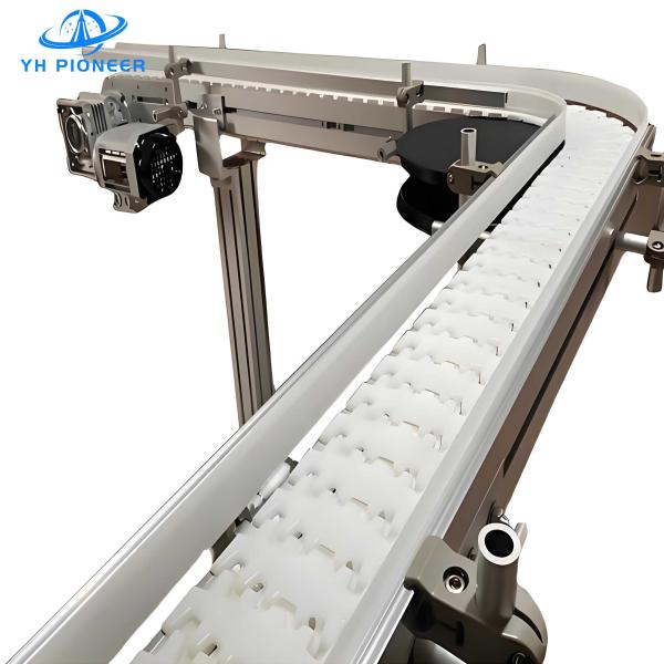 High Flexibility Flexible Chain Conveyor Machine For Food And Beverage Industry