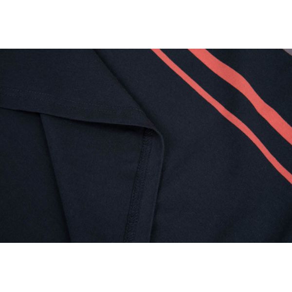Unisex Classic Polo Shirt with Bold Wide Stripe and Breathable Piqué Knit in Regular Fit