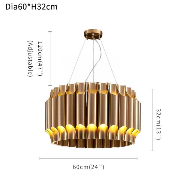 Led Chandelier For Living Dining Room Luxury Gold Stainless Steel Lamp Modern Creative Designer Chandelier(WH-MI-321)