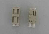 Low Insertion Loss LC Multimode Fiber Optic Adapter duplex beige color