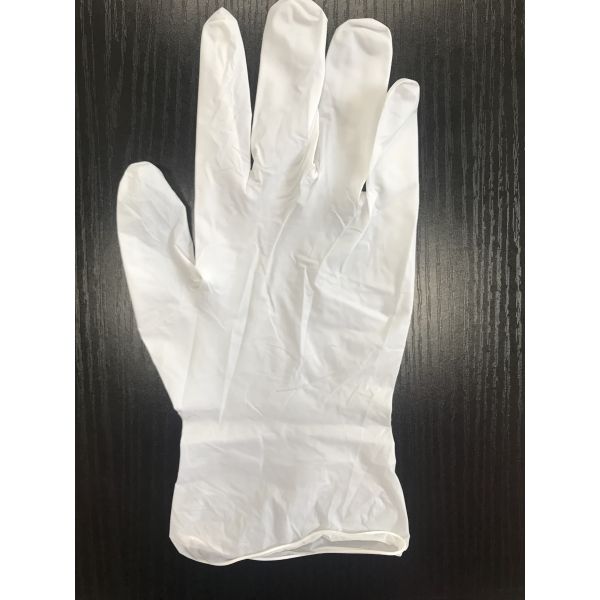 White Latex Free Powder Free Disposable Gloves S - XL Size PVC Material