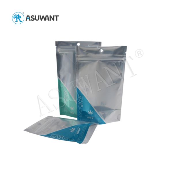 Waterproof Weed Concentrate Packaging Mylar Bags Matte Aluminum Custom Printed Durable