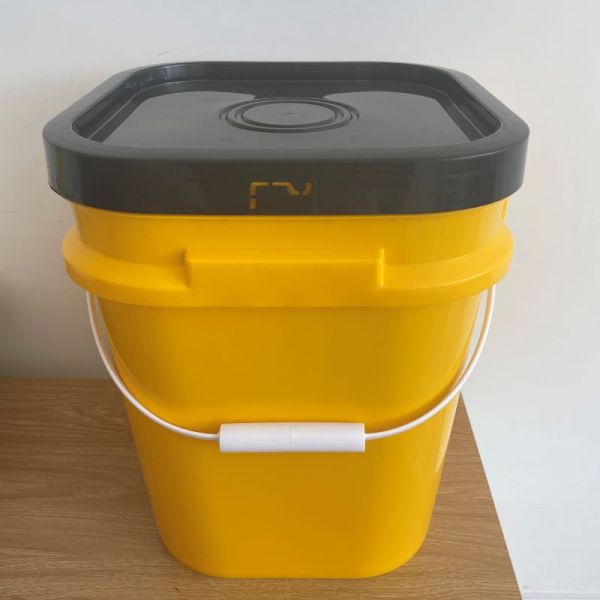 Cubo de plástico cuadrado para contenedor de basura para gatos 5L 6L 8L 12.5L 15L Diseño a prueba de fugas