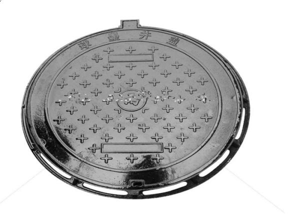 Black Heavy Duty Manhole Covers Metal Drain Cover Corrosion Resistant
