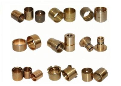 Cylindrical Bronze Bushings And Bearings , Lubricated Bronze Sleeve Bearings ISO9001