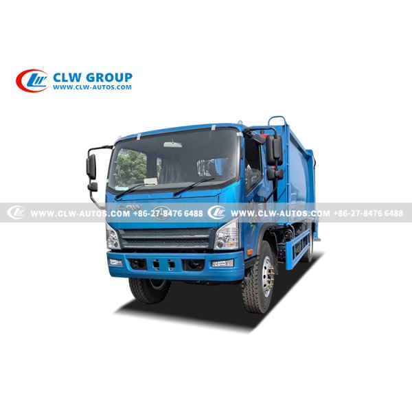 FAW 4x2 14m³ Compactor Garbage Truck – Rear-Loading Waste Compactor with Q345 Steel Body & PLC Hydraulic Control