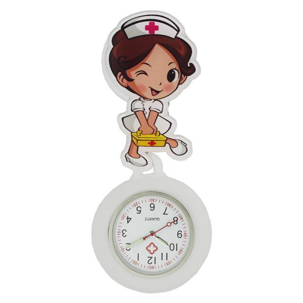 Silicone Stretchable Nurse Watches Cute FOB Pocket Nurse Watch Medical Watches Round Dial Nurse Clocks Fashion Doctor Gi