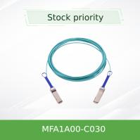 AOC óptico activo Mellanox 100GbE telegrafía MFA1A00-C030 QSFP LSZH los 30m