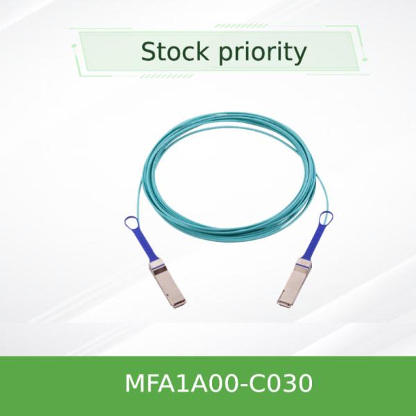 AOC óptico activo Mellanox 100GbE telegrafía MFA1A00-C030 QSFP LSZH los 30m