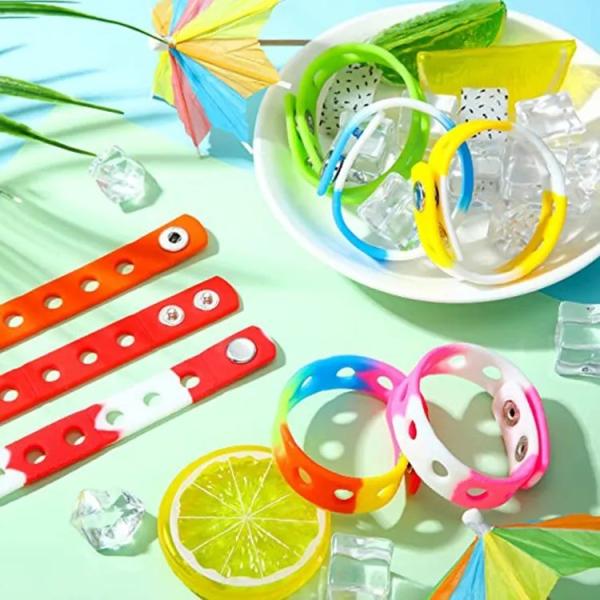 Silicone Wristband for Education Baby Jewelry Pendant Fashion Style Wrist Toy Soft Rubber Kids Gift