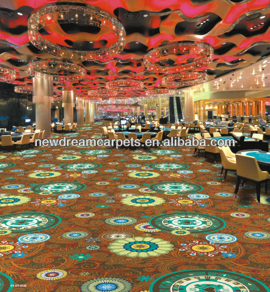 Stock 20% Nylon 80% Wool Five-Star Woven Axminster Carpet for Hotel Lobby Restaurant
