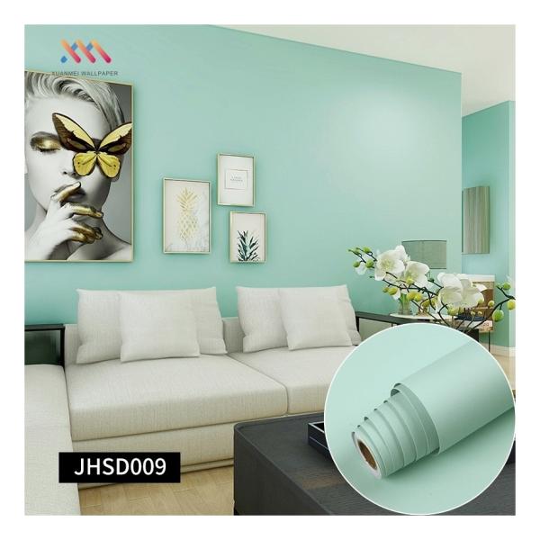 Removable DIY Plain Light Grey Wallpaper 60cm*10m Adhesive Vinyl Wallpaper