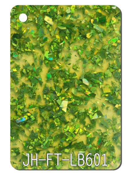 3mm Apple Green Glitter Acrylic Sheets Flexible Home Holiday Decor