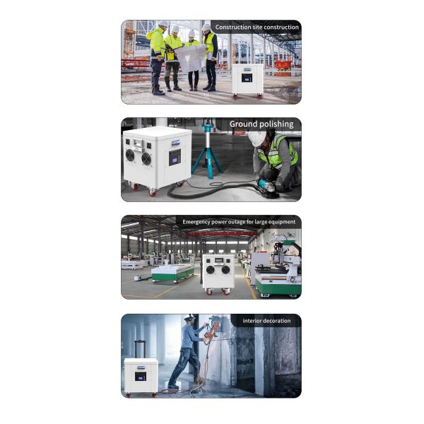 3500W AC Output Portable Power Station with LiFePO4 Battery and Wall-Mounted Design