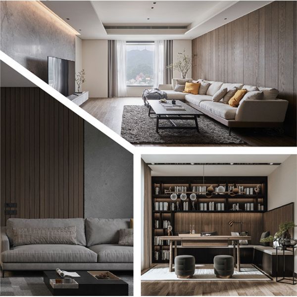 CE Wood Interior Paneling Hotel Wall Panel Sound Absorbing 193*13mm